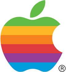 Multicoloured images Apple logo